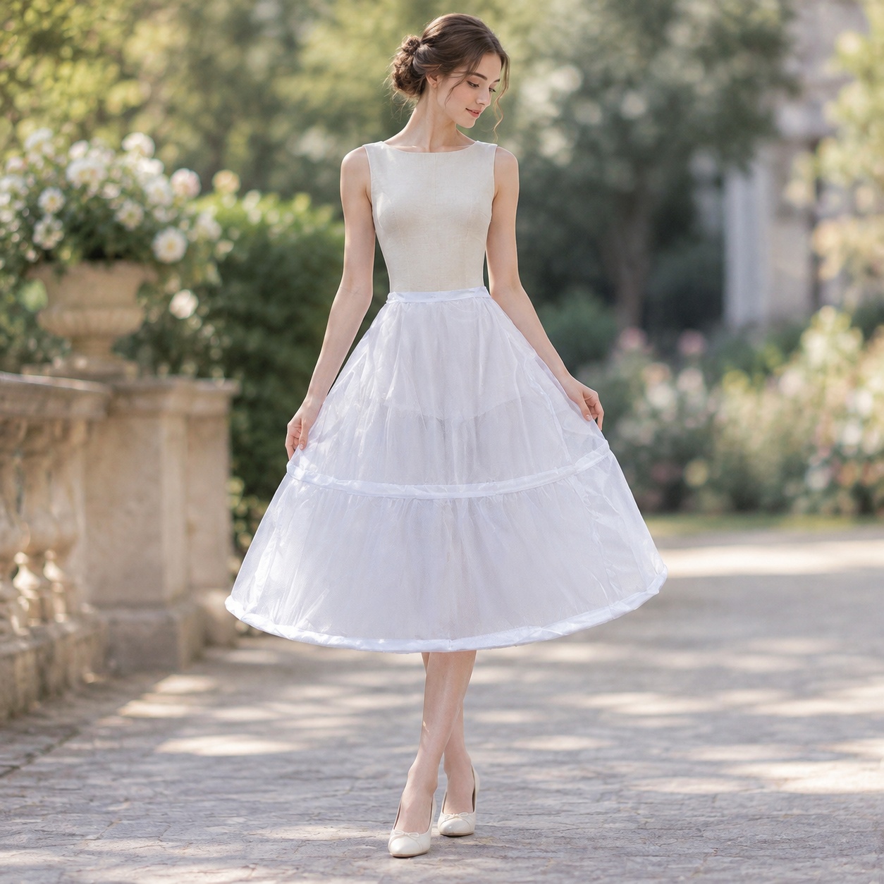 Loszittende tule jurk, maxi-le - Midi Dress recensie en prijs