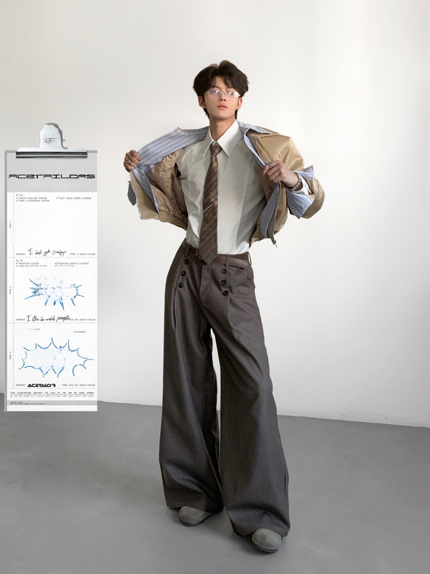 Ace Tailors Heren Casual Gestr - Tailored Trouser Wide recensie en prijs