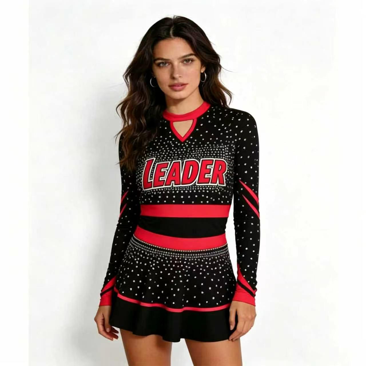Sparkly Strass Cheerleading Ko - Women'S Red Formal Wear recensie en prijs