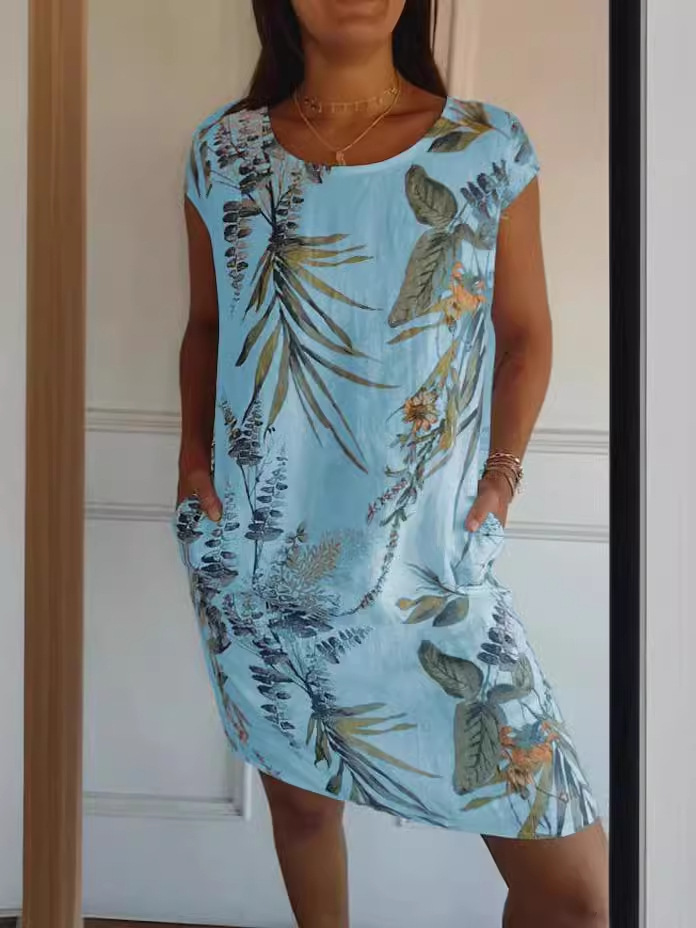 Dames zomerjurk van katoen en  - Midi Dress recensie en prijs